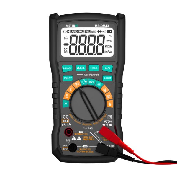 METERDI Digital Multimeter MR-DM43 for accurate electrical testing and measurement