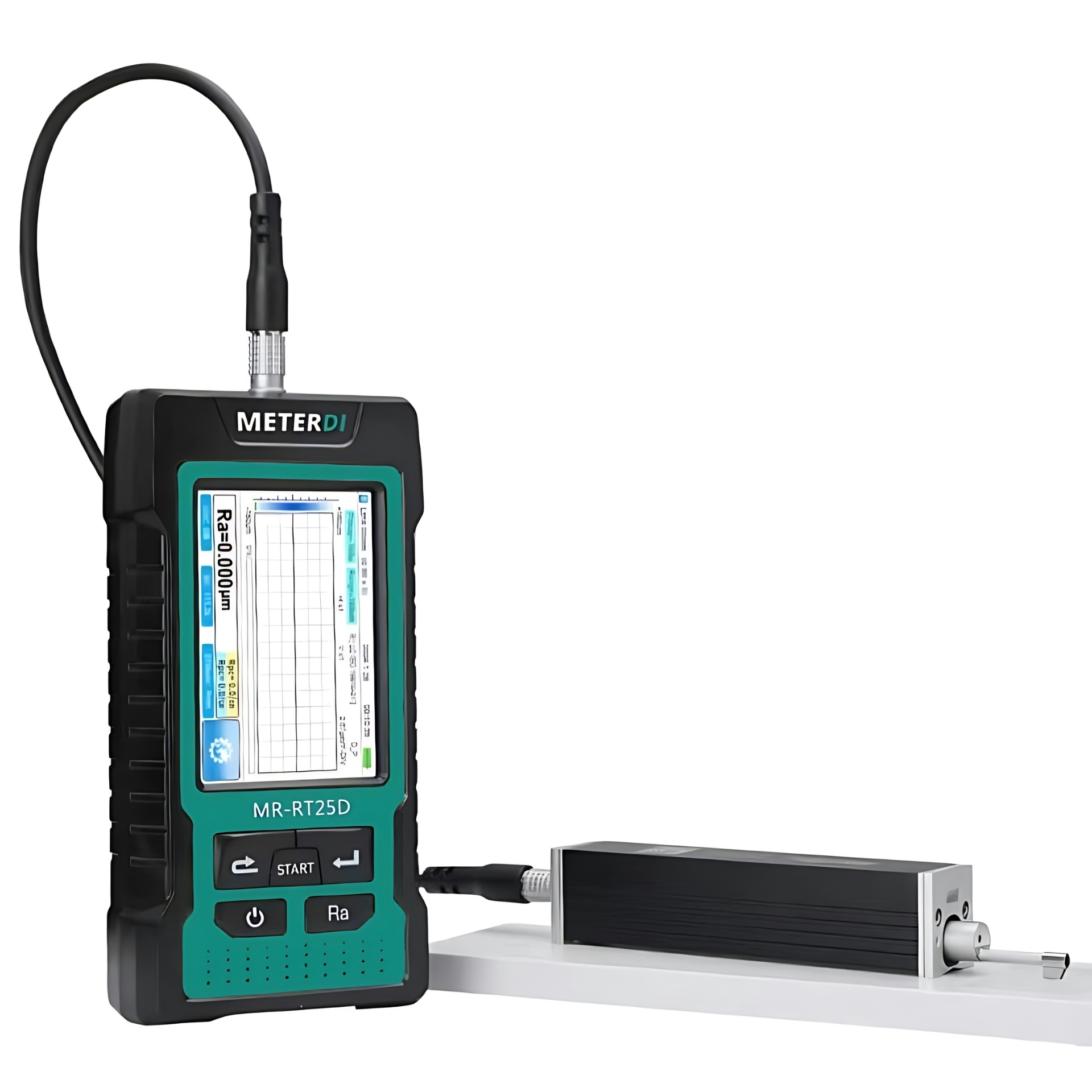 METERDI Surface Roughness Tester MR-RT25D designed for precise surface texture measurement in industrial applications.