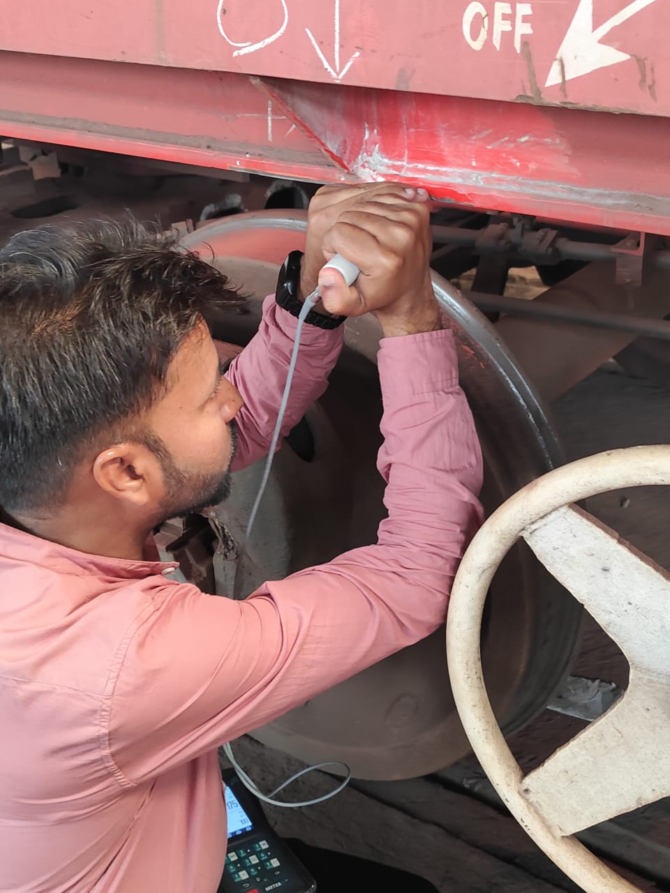 installation of portable uci + leeb hardness tester in indian railways
